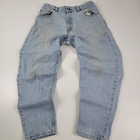 Vintage 90s Levis 560 Distressed Work Wear Jeans Mens Sz 34x30 USA Baggy - Picture 1 of 15
